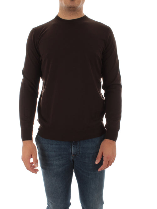 Drumohr maglia girocollo da uomo marrone