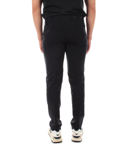 Michael Coal GEORGE pantaloni in lana vergine navy da uomo,MCGEO3798S22