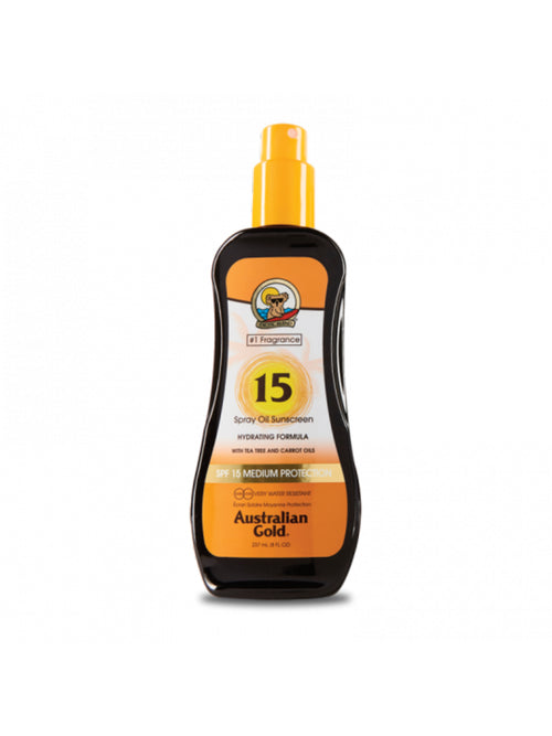 Australian Gold olio solare SPF 15 SPRAY OIL CON CARROT 237 ml