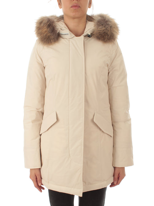 Woolrich Luxury Raccoon Parka da donna milky cream, CFWWOU0652FRUT3128