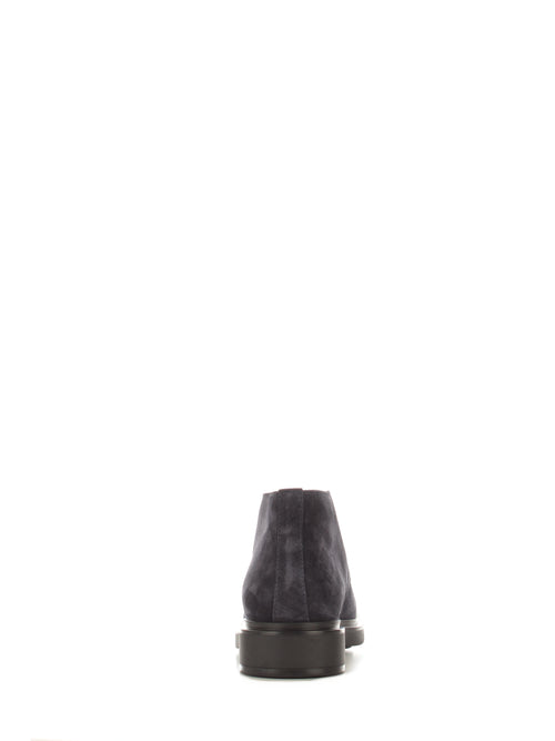 Santoni polacchina blu in suede da uomo,MGWB17856NERISVUU60