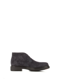 Santoni polacchina blu in suede da uomo,MGWB17856NERISVUU60