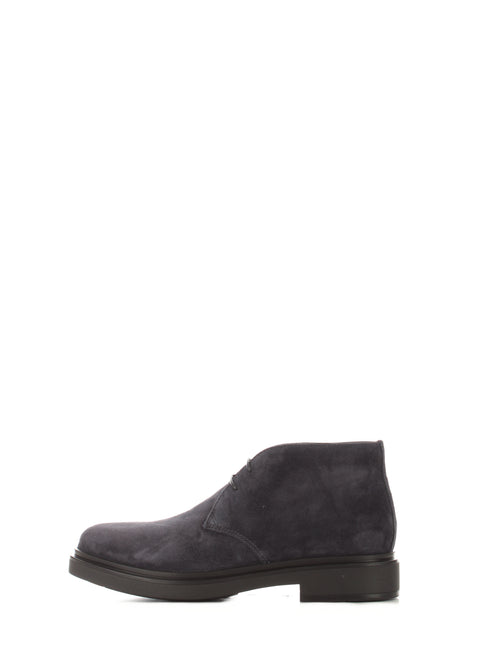 Santoni polacchina blu in suede da uomo,MGWB17856NERISVUU60