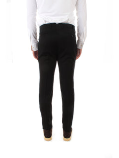 Berwich MORELLO pantalone ventrepiatto da uomo black