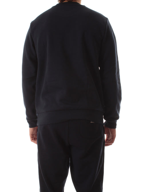 Lacoste felpa jogger in cotone spazzolato da uomo blu