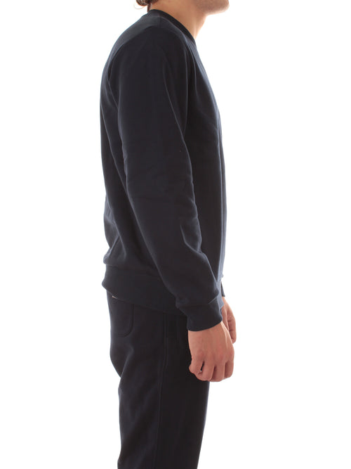 Lacoste felpa jogger in cotone spazzolato da uomo blu