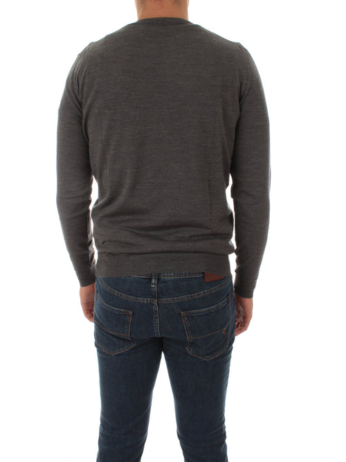 Drumohr maglia girocollo da uomo grigio