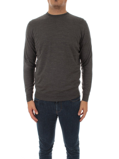Drumohr maglia girocollo da uomo grigio