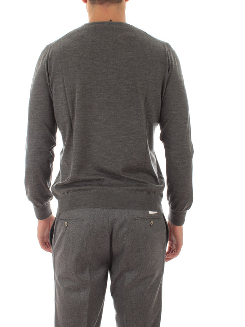 Barba maglia girocollo da uomo grigio