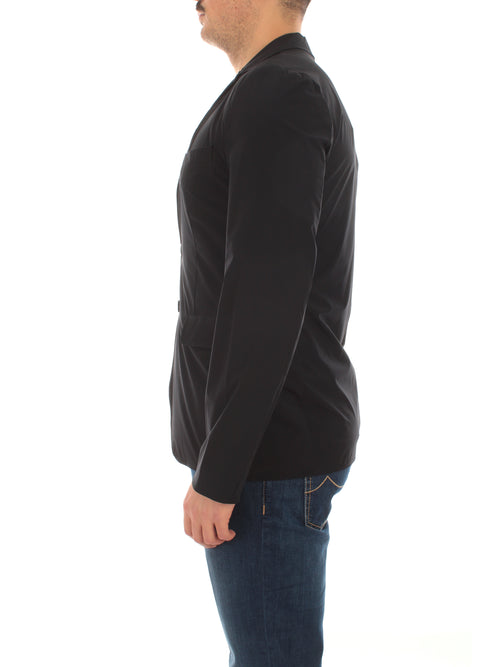 Aspesi blazer paperino in nylon navy da uomo