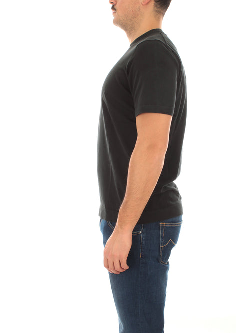 Drumohr T-shirt manica corta da uomo nero