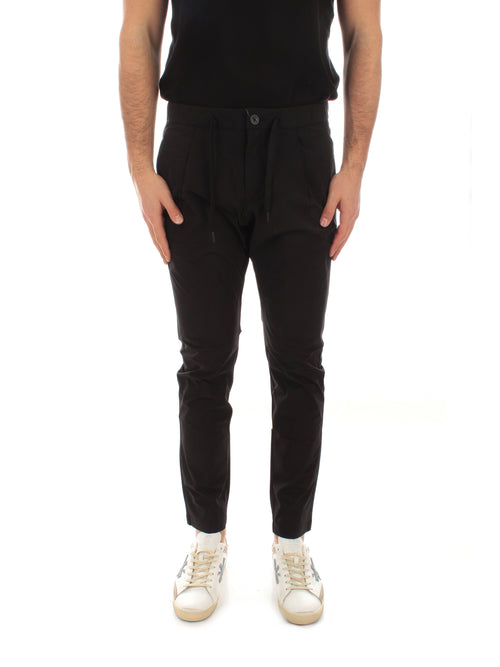 Herno pantaloni laminar in nylon da uomo nero