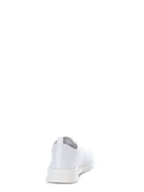 Kiton sneakers in tela di cotone da uomo bianco