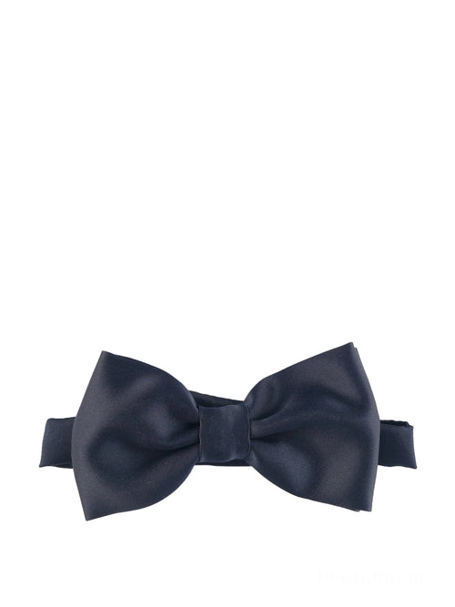 Tagliatore papillon in seta da uomo blu marino