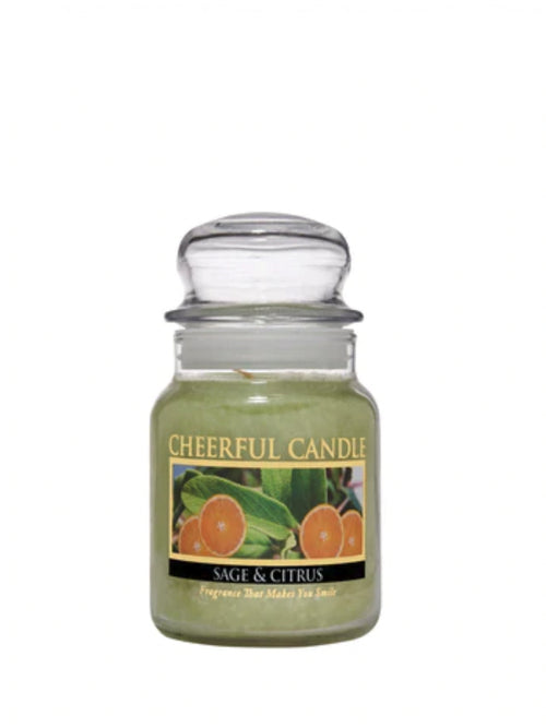 CHEERFUL CANDLE SAGE & CITRUS 6oz