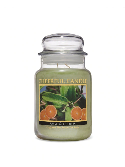 CHEERFUL CANDLE SAGE & CITRUS 24oz