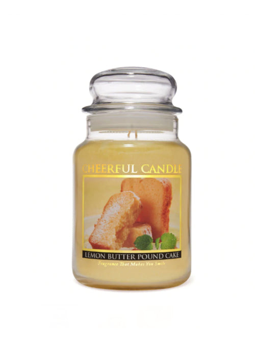 CHEERFUL CANDLE LEMON BUTTER POUND CAKE 24 OZ