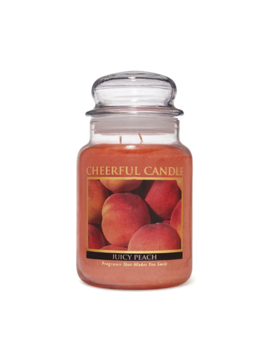 CHEERFUL CANDLE JUICY PEACH 24 OZ