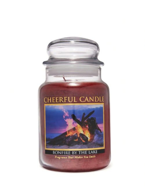 CHEERFUL CANDLE BONFIRE BY THE LAKE 24 OZ