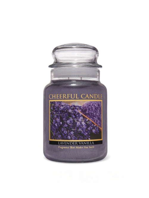 CHEERFUL CANDLE LAVENDER VANILLA 24 OZ