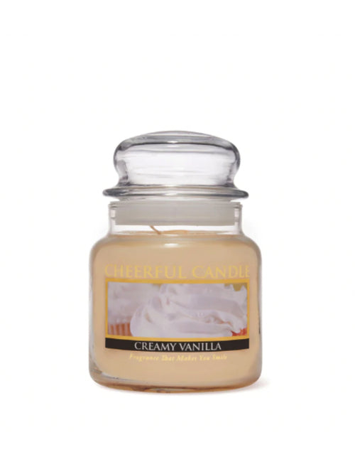 CHEERFUL CANDLE CREAMY VANILLA 16 OZ