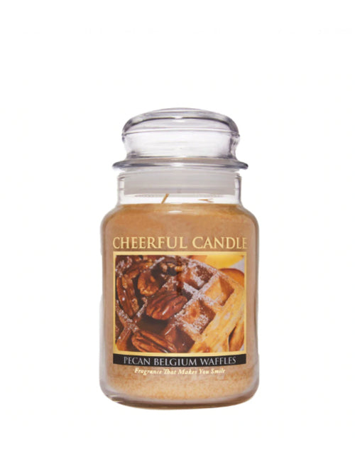 CHEERFUL CANDLE PECAN BELGIUM WAFFLES 24 OZ