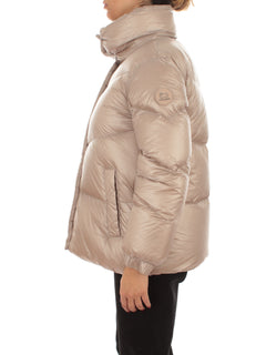 Woolrich Aliquippa Puffer Jacket piumino in nylon lucido da donna light taupe