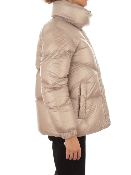 Woolrich Aliquippa Puffer Jacket piumino in nylon lucido da donna light taupe