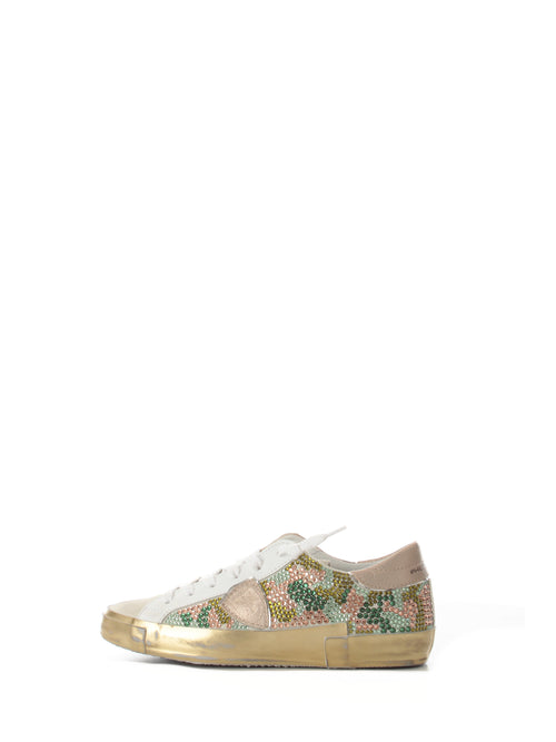 Philippe Model PARIS LOW sneakers da donna diamanti multi or