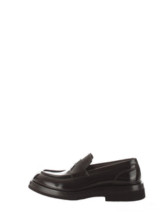 Santoni mocassino in pelle da uomo black