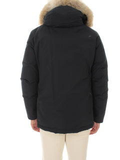 Woolrich Arctic Anorak in Ramar Cloth con pelliccia removibile da uomo melton blue