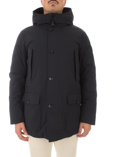 Woolrich Arctic Parka in nylon elasticizzato da uomo melton blue