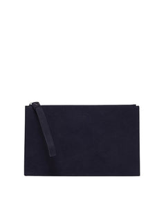 Orciani busta Micron in pelle con polsiera da uomo navy