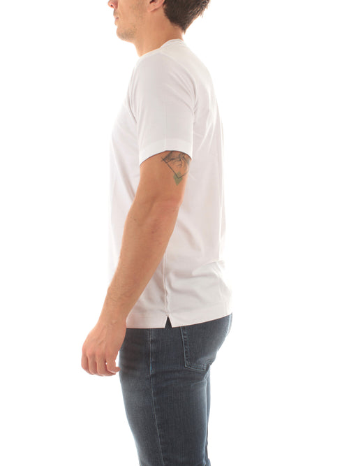 Mazzarelli PUGLIA T-shirt in cotone da uomo bianco