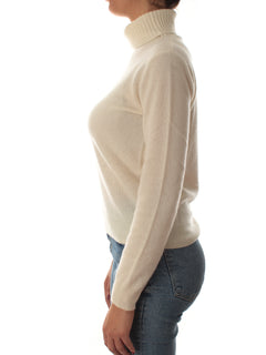 T by Cashmere maglia dolcevita in puro cashmere da donna milk