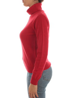 T by Cashmere maglia dolcevita in puro cashmere da donna cherry