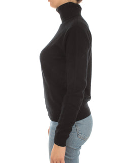 T by Cashmere maglia dolcevita in puro cashmere da donna black