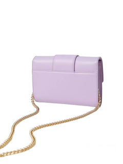 Twinset borsa clutch “amie” in pelle da donna viola lavendula