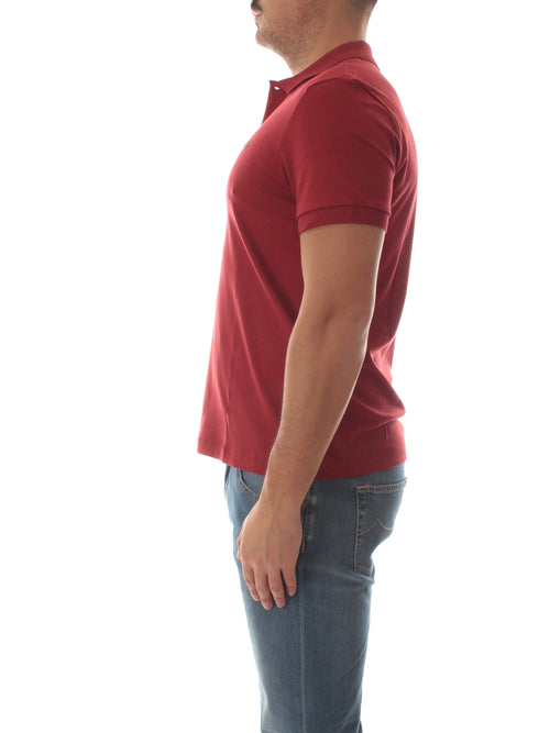 Lacoste polo regular fit da uomo bordeaux