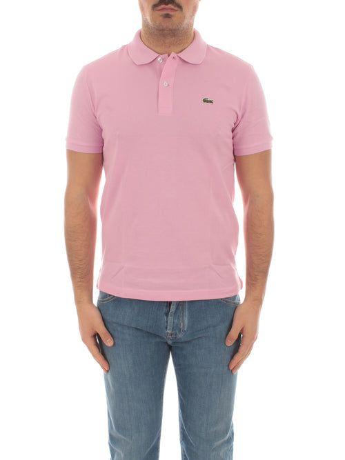 Lacoste polo slim fit da uomo rose