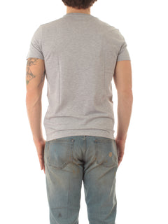 Lacoste T-shirt girocollo da uomo gris chine