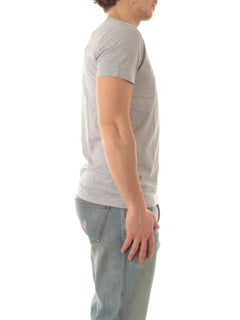 Lacoste T-shirt girocollo da uomo gris chine