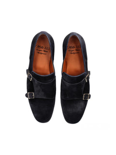 Mille 885 SIMON mocassino in suede da uomo deep navy