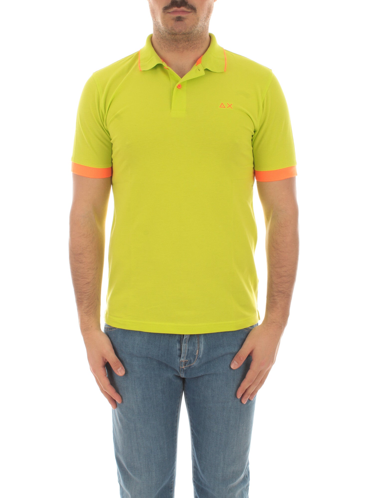 Polo Shirt SUN 68 Men color Lime