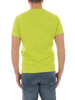 Sun 68 t-shirt round solid girocollo da uomo lime