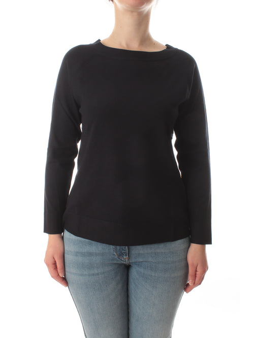 Elena Mirò maglia con scollo a barchetta in viscosa ECOVERO da donna blu