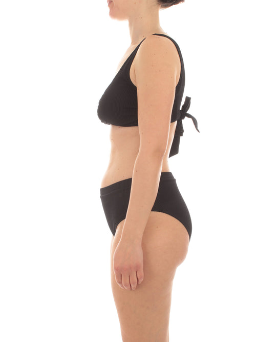 Marina Rinaldi Sport NECTON bikini effetto seersucker da donna nero