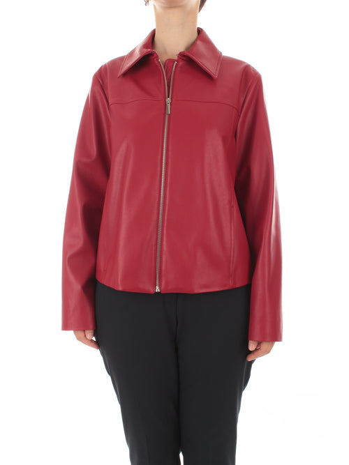 Persona by Marina Rinaldi Elodia giacca in jersey spalmato da donna rubino