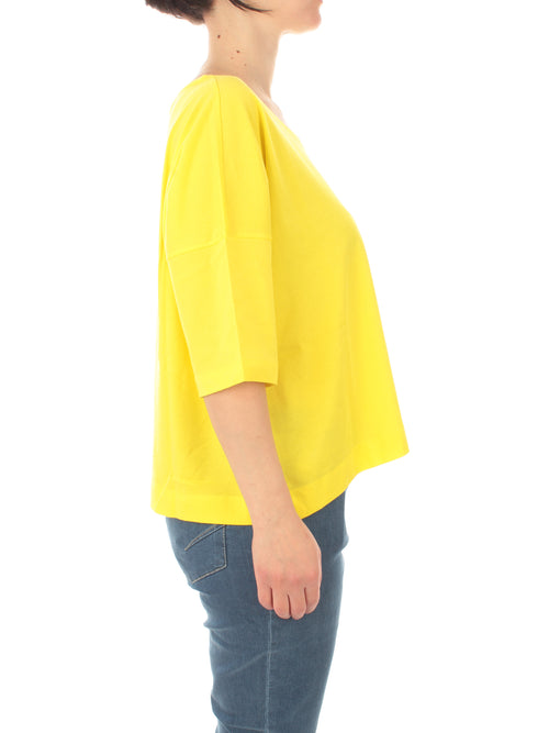 Persona by Marina Rinaldi Cammeo t-shirt in jersey di cotone da donna sole