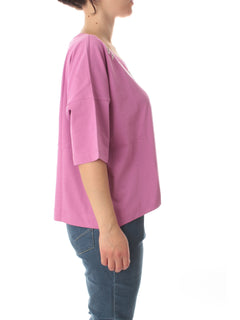 Persona by Marina Rinaldi Cammeo t-shirt in jersey di cotone da donna peonia